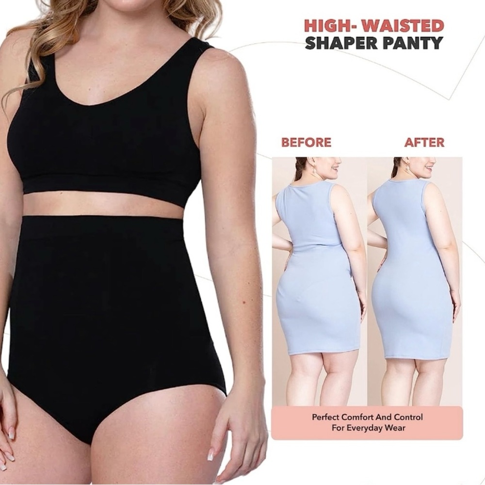 Shapermint EMPETUA  Black High-Waisted Shapewear. NWT